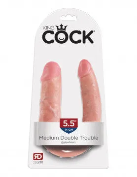 Nice and nasty Bz Dildos King Cock Double Trouble Medium Flesh