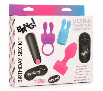 Nice and nasty Bz Male Sex Toys Birthday Sex Kit CRing Plug CStim Bullet and Blindfold