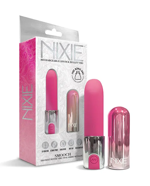 Nixie Smooch Lipstick Vibrator Pink Ombre Global Novelties LLC Vibrators
