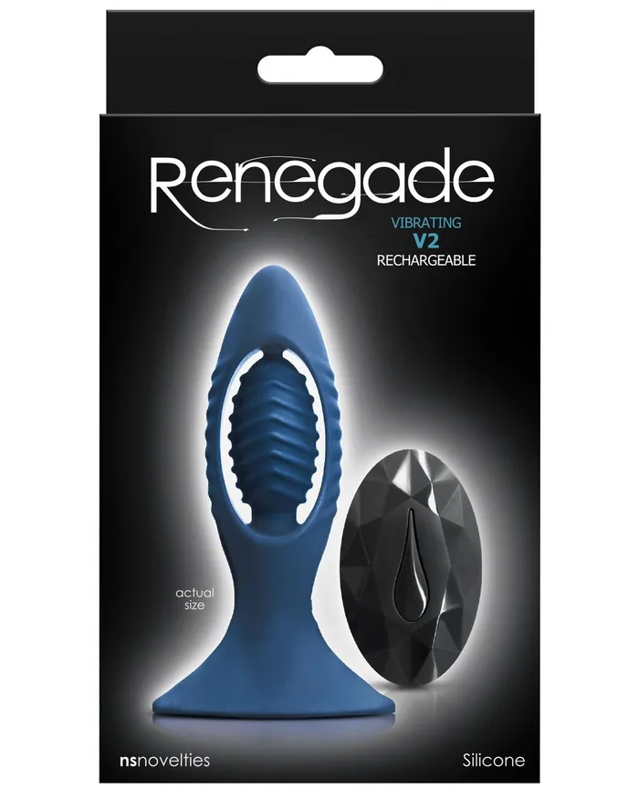 Ns Novelties INC Anal Renegade Remote Control Anal Vibe Blue