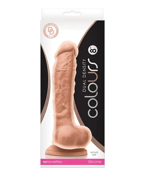 Ns Novelties INC Dildos Colours Dual Density 8 Dildo White