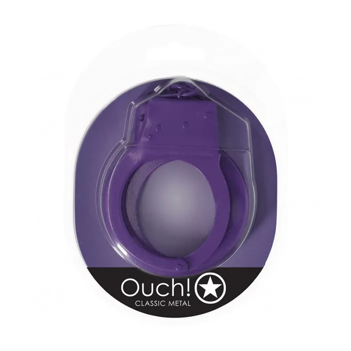 Ouch Classic Metal Handcuffs Purple Nice and nasty Bz Vibrators Ouch Classic Metal Handcuffs Purple Nice and nasty Bz Vibrators