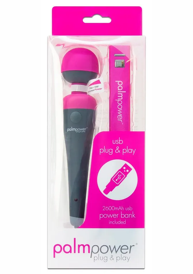 Palmpower Female Sex Toys Palmpower Plug and Play Rechargeable Silicone Wand Massager