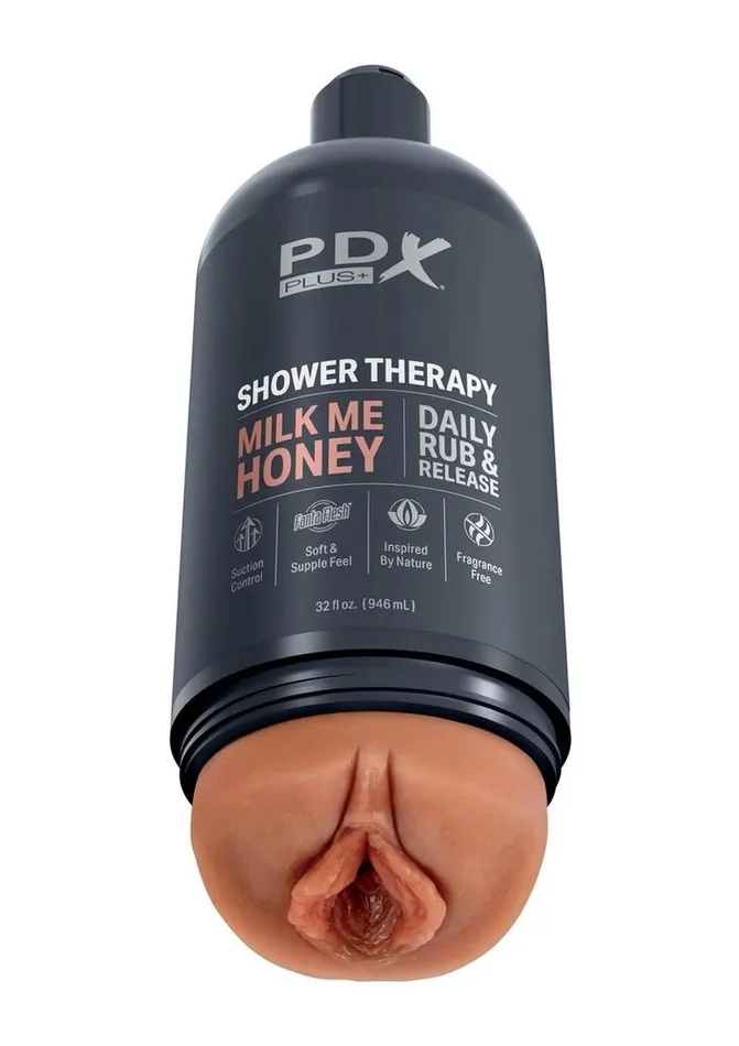 Pdx Plus Shower Therapy Milk Mehoney Discreet Stroker PDX Plus Male Sex Toys