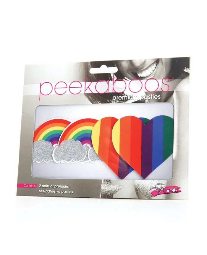 Peekaboos Vibrators Peekaboos Pride Glitters Rainbows Hearts