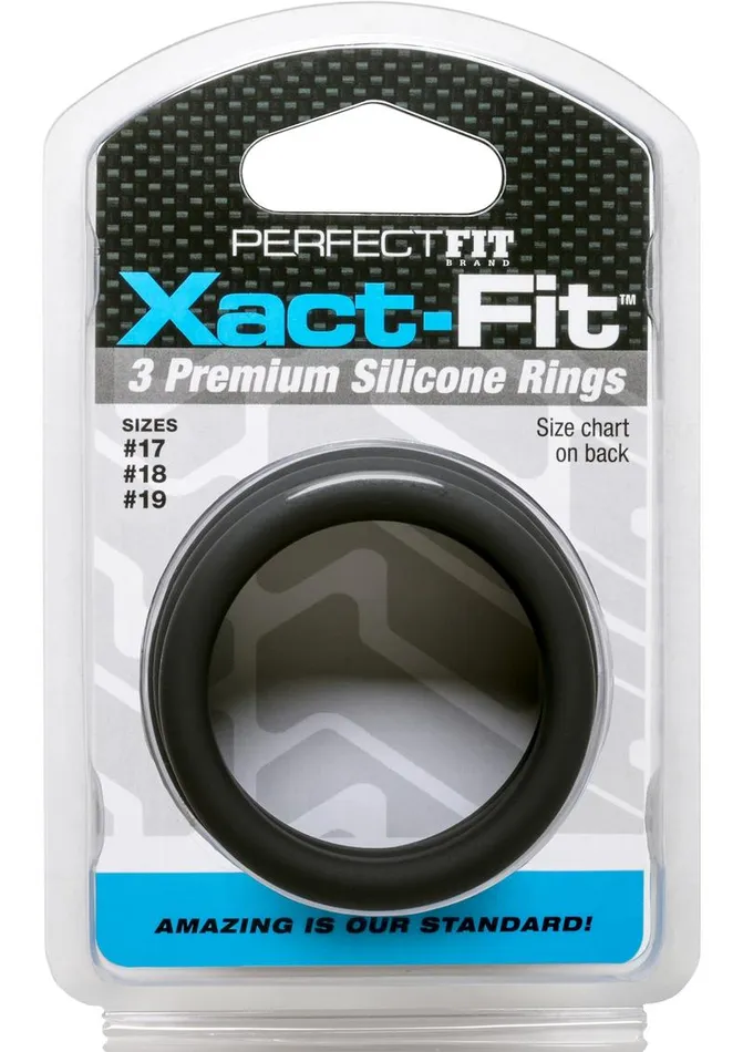 Perfect Fit Anal Perfect Fit XactFit Silicone Ring Kit MdLg