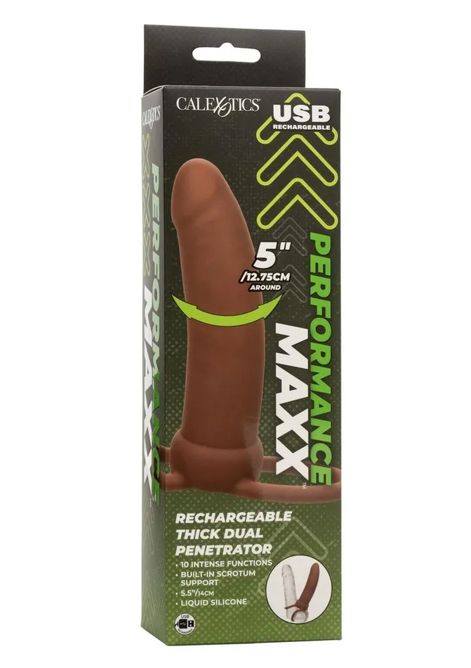 Performance Maxx Rechargeable Silicone Thick Dual Penetrator Extender Performance Maxx Female Sex Toys