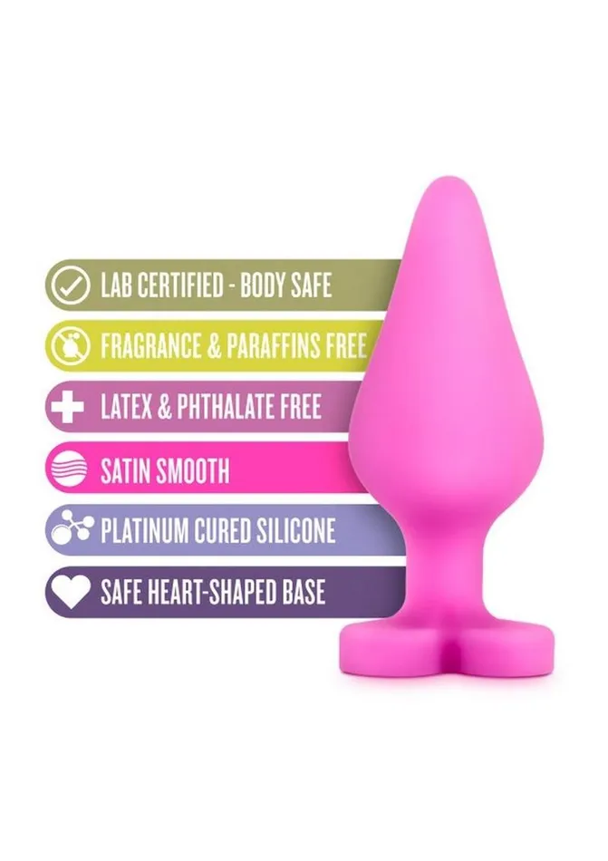 Play with Me Play with Me Naughty Candy Heart Be Mine Silicone Butt Plug Anal