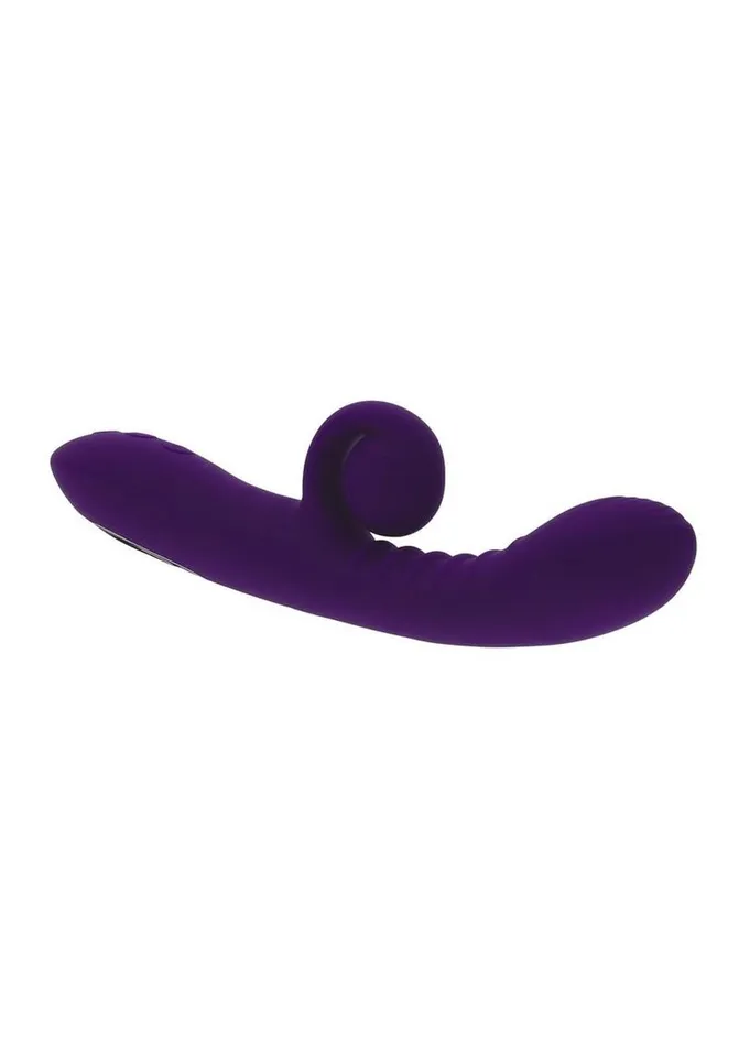 Playboy Curlicue Rechargeable Silicone Rabbit Vibrator Playboy Female Sex Toys