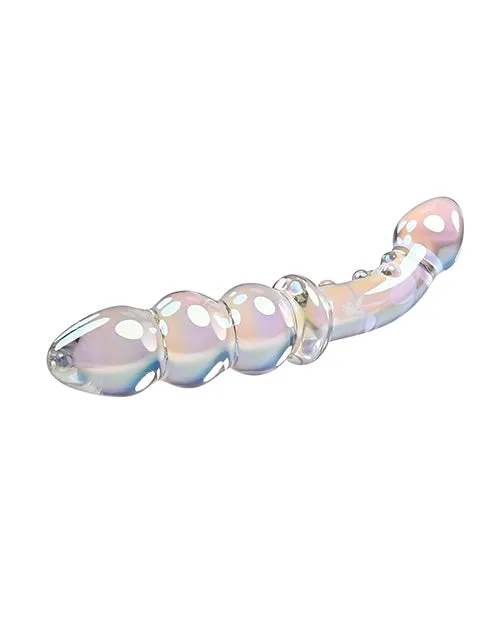 Playboy Pleasure Jewels Double Glass Dildo Clear Evolved Novelties INC Dildos