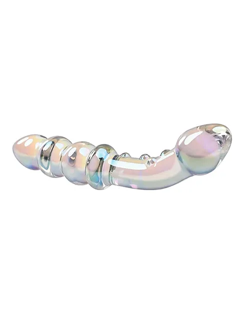 Playboy Pleasure Jewels Double Glass Dildo Clear Evolved Novelties INC Dildos