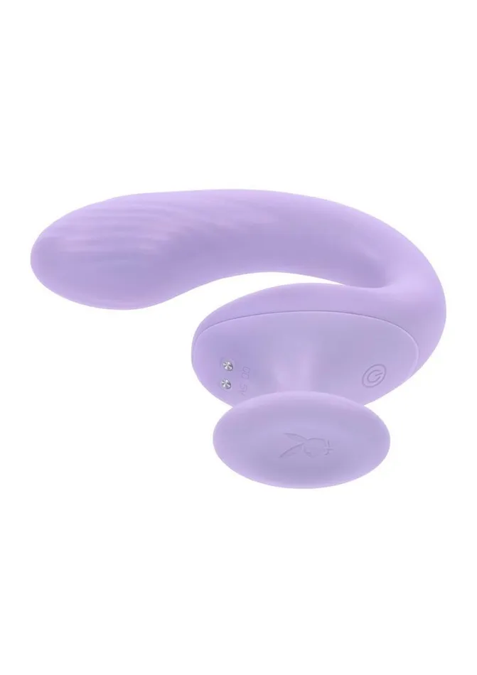 Playboy Rev Me Up Rechargeable Silicone Dual Vibrator with Clitoral Stimulator Playboy Female Sex Toys