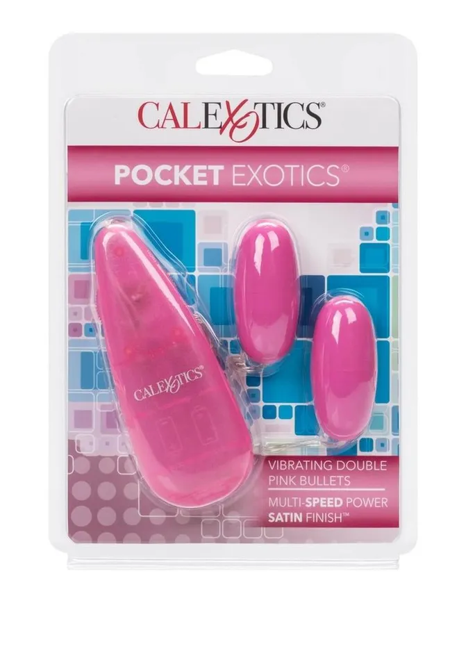 Pocket Exotics Vibrators Pocket Exotics Vibrating Double Pink Passion Bullets Pocket Exotics Vibrators Pocket Exotics Vibrating Double Pink Passion Bullets