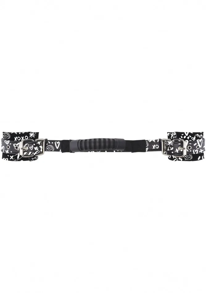 Printed Handcuffs With Handle Love Street Art Fasion Black Shots America Vibrators Printed Handcuffs With Handle Love Street Art Fasion Black Shots America Vibrators