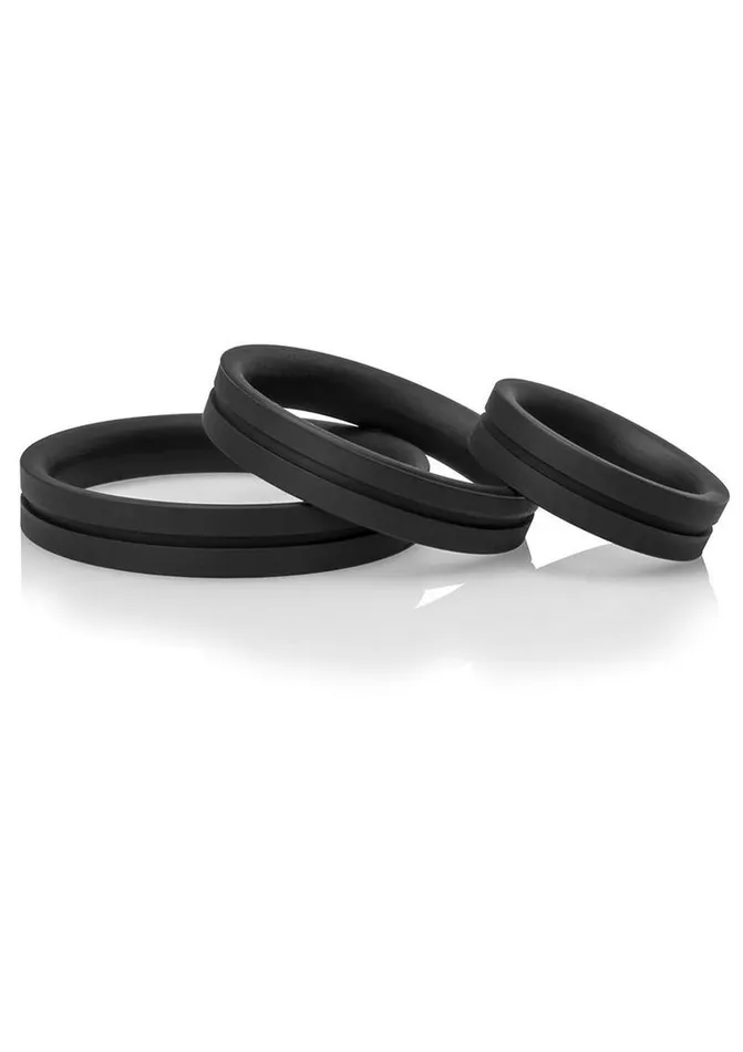 Ringo Pro X3 Silicone Cock Rings Set Waterproof RingO Female Sex Toys