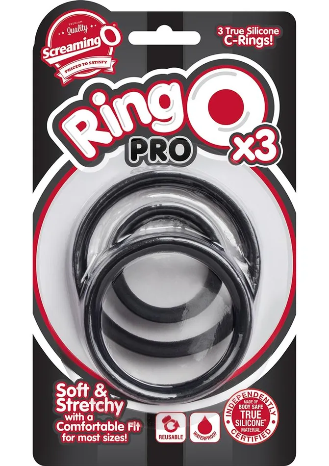 Ringo Pro X3 Silicone Cock Rings Set Waterproof RingO Female Sex Toys