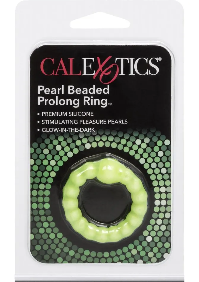 Rings Male Sex Toys Pearl Beaded Prolong Silicone Cock Ring Glow