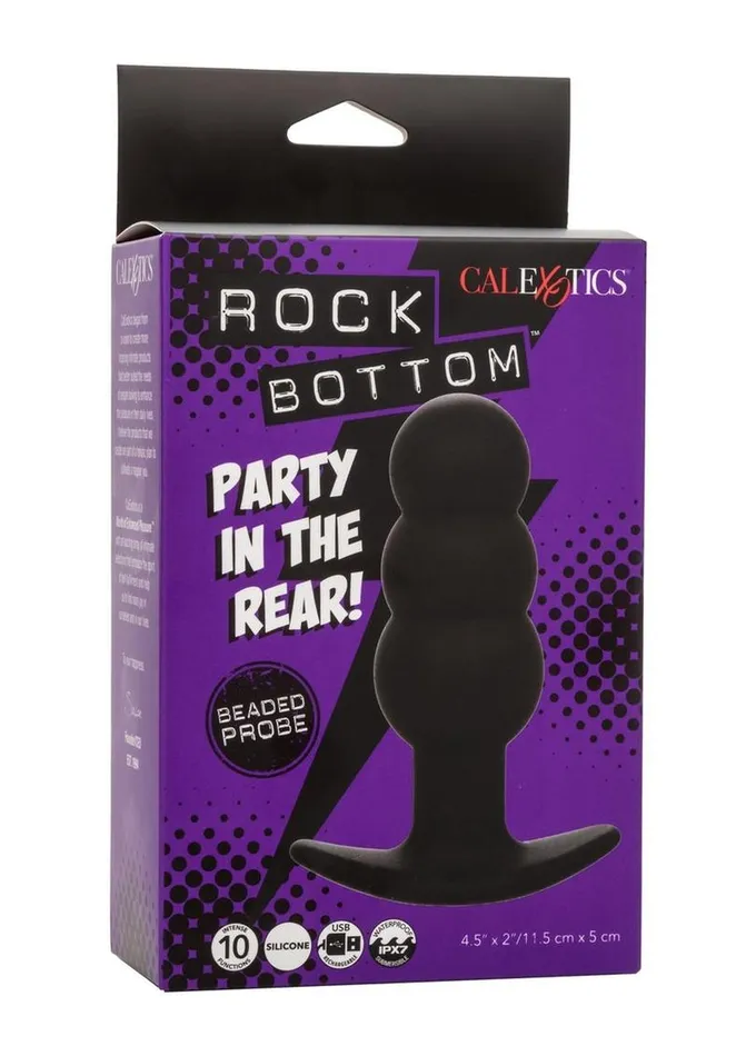 Rock Bottom Beaded Rechargeable Silicone Probe Rock Bottom Anal