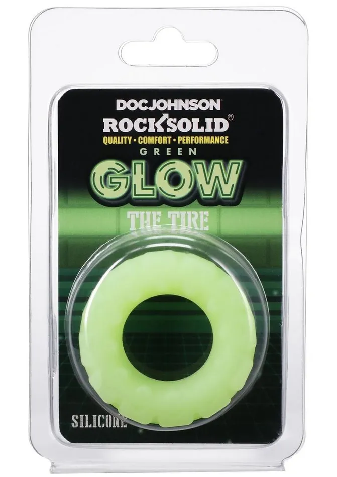 Rock Solid The Tire Silicone Glow In The Dark Cock Ring Rock Solid Male Sex Toys