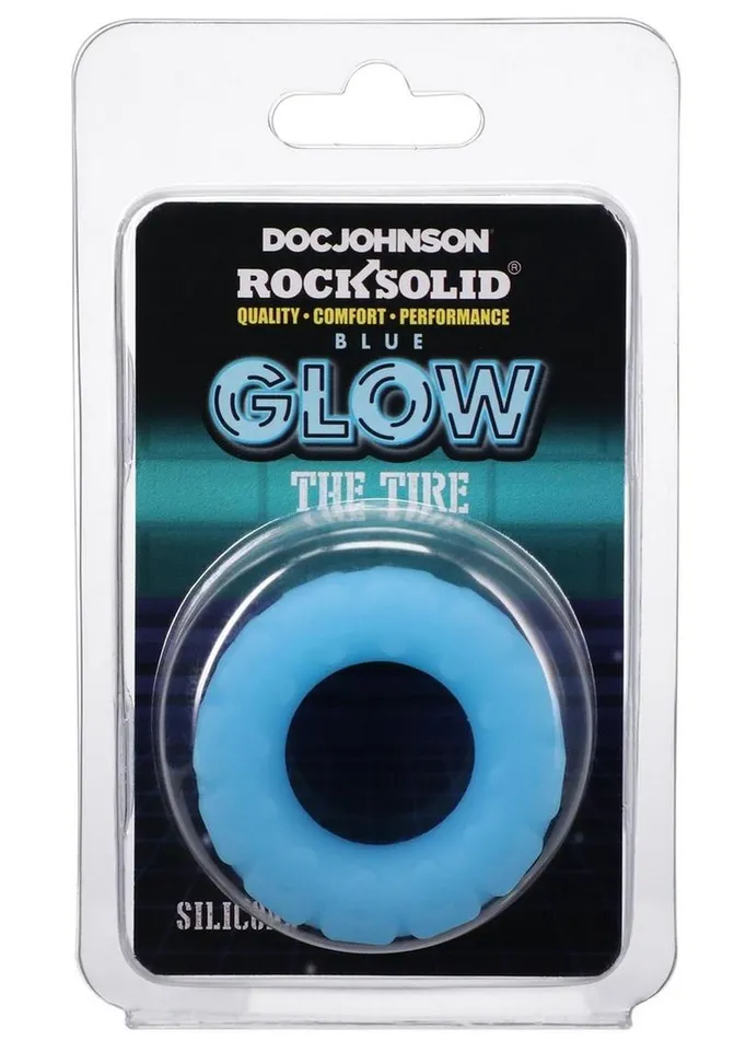 Rock Solid The Tire Silicone Glow In The Dark Cock Ring Rock Solid Male Sex Toys