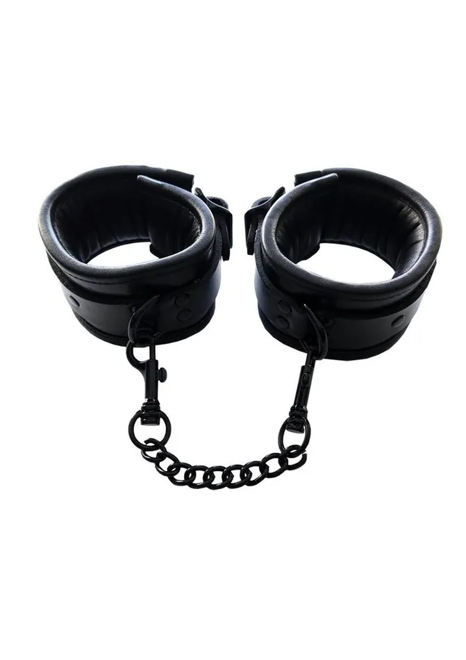 Rouge Restraints Padded Leather Ankle Cuffs