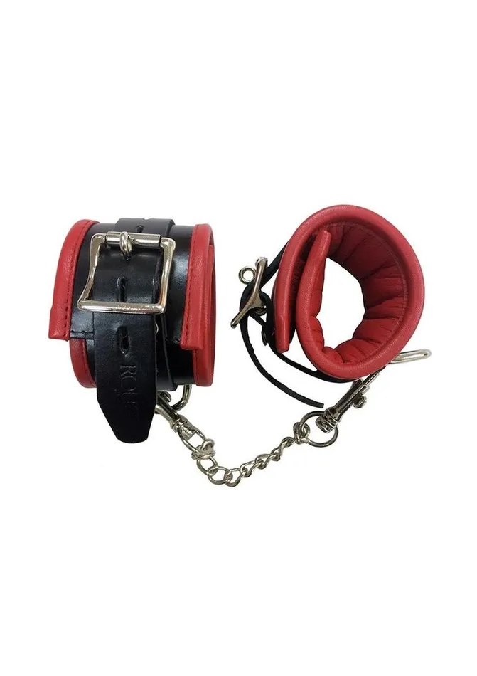 Rouge Rouge Padded Leather Adjustable Ankle Cuffs Restraints
