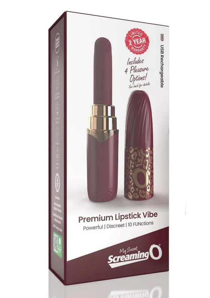 Screaming O My Secret Premium Rechargeable Lipstick Vibrator Female Sex Toys