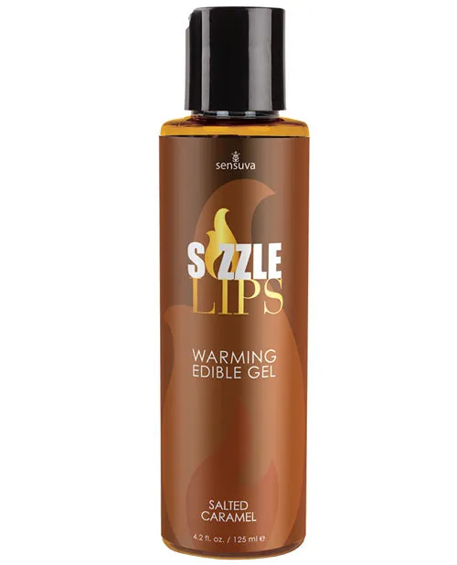 Sensuva Valencia Naturals Sizzle Lips Warming Gel 42 oz Salted Caramel Enhancers