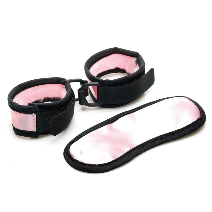 Sex Kitten Anal Sex Kitten Mask Cuff Set Pink and Black