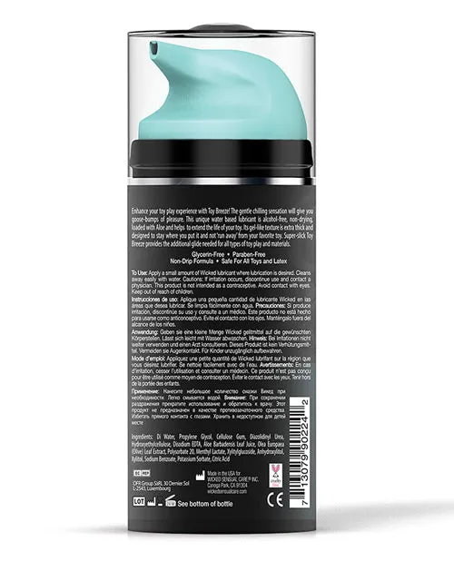 Sexual Health Wellbeing Wicked Sensual Care Wicked Sensual Care Toy Breeze Cooling Lubricant 33 oz