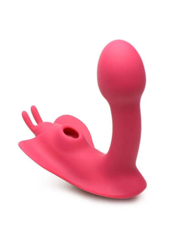 SHEGASM Female Sex Toys Shegasm Butterfy Tease Rechargeable Silicone 10x Clitoral Suction Stimulator with Remote Control