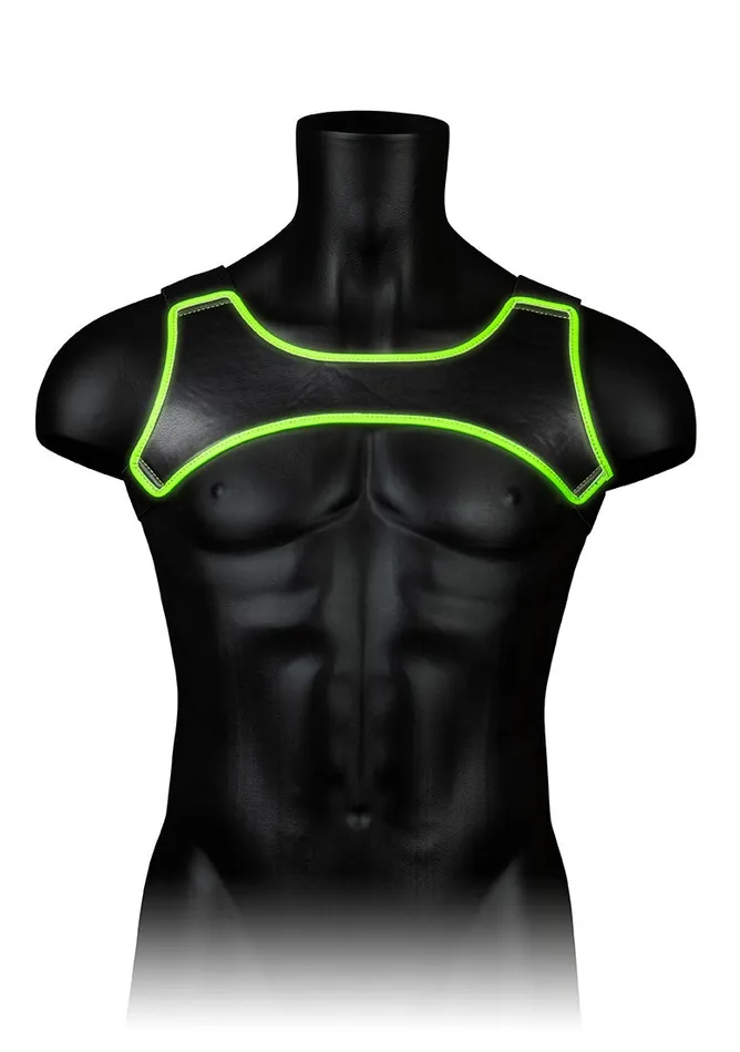 Shots America Female Sex Toys Neoprene Harness Glow In The Dark