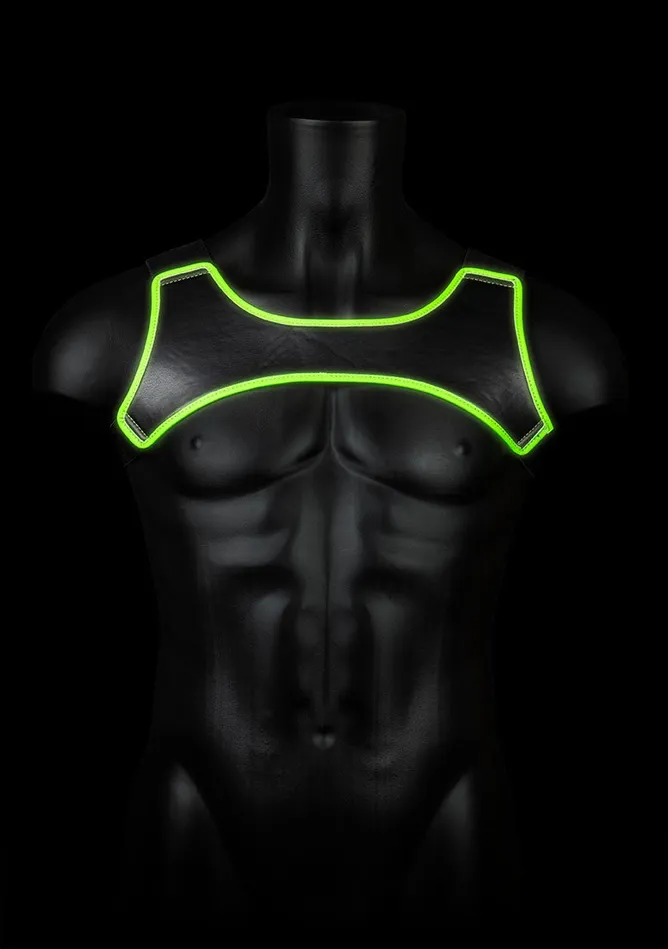 Shots America Female Sex Toys Neoprene Harness Glow In The Dark