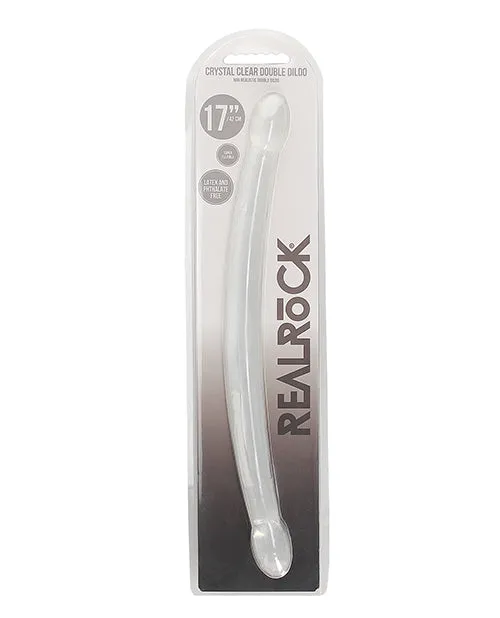 Shots America LLC Realrock Crystal Clear 17 Double Dildo Clear Dildos