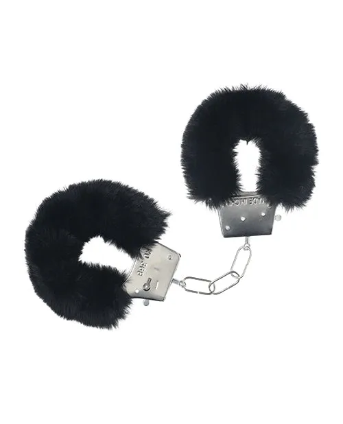 Shots America LLC Vibrators Shots Ouch Classic Fluffy Handcuffs Black