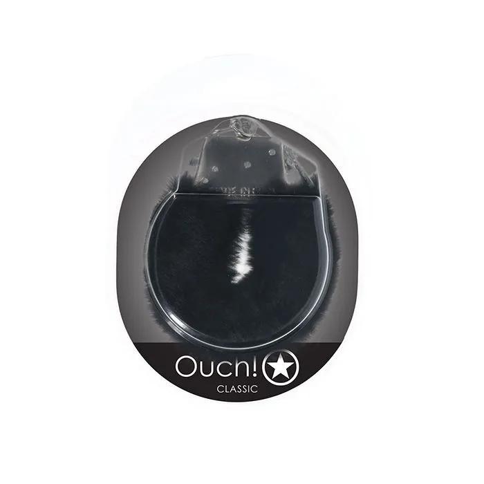 Shots America LLC Vibrators Shots Ouch Classic Fluffy Handcuffs Black