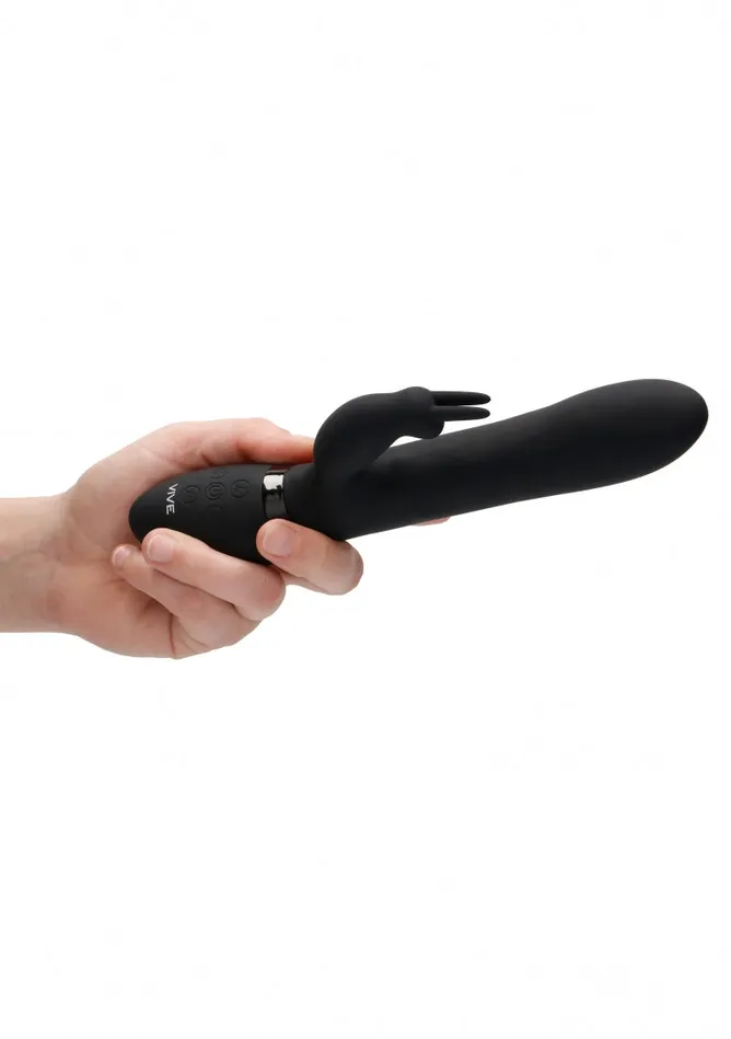 Shots America Vibrators Amoris Stimulating Beads Rabbit Black