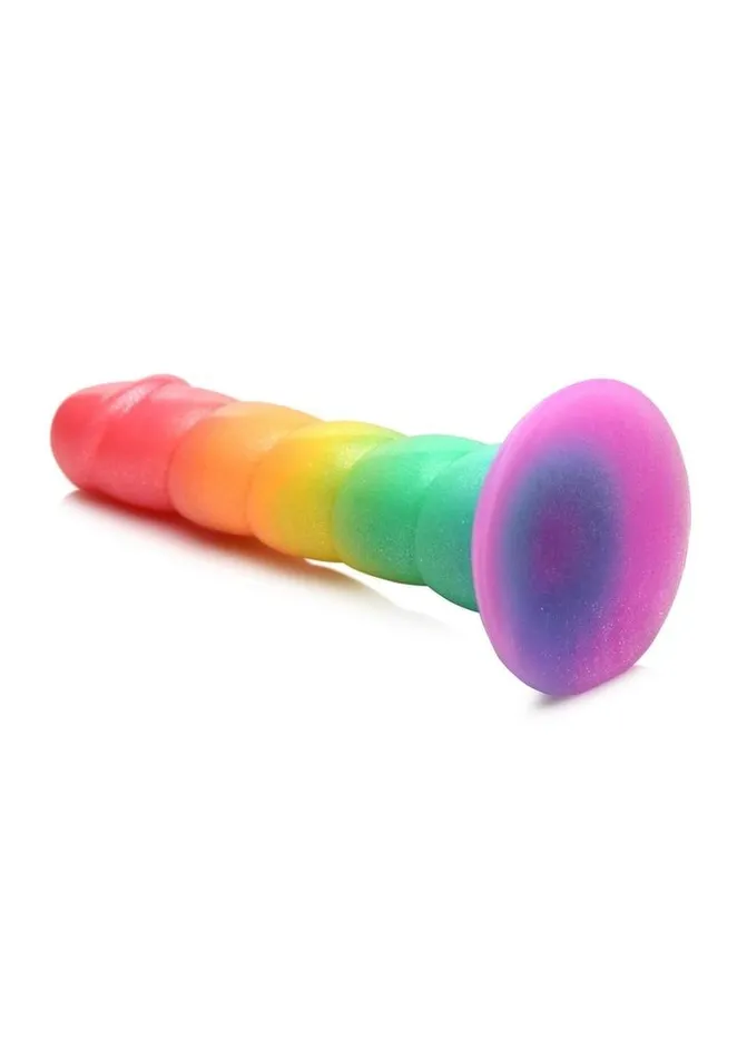 Simply Sweet Dildos Simply Sweet Swirl Silicone Rainbow Dildo