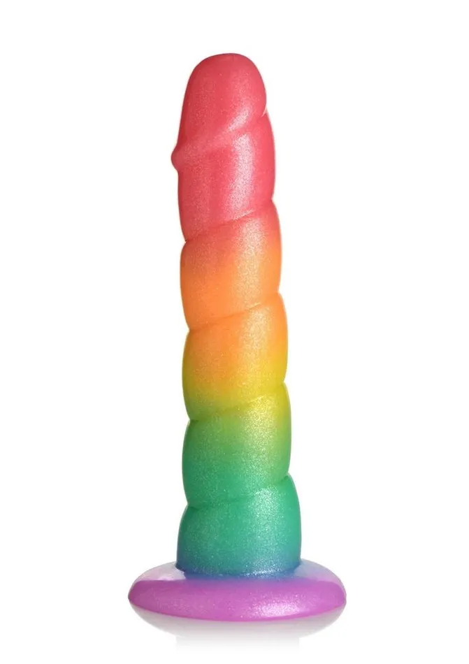 Simply Sweet Dildos Simply Sweet Swirl Silicone Rainbow Dildo