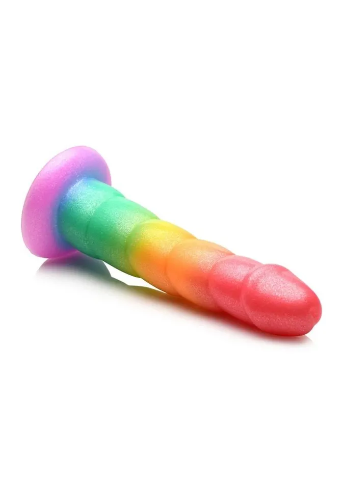 Simply Sweet Dildos Simply Sweet Swirl Silicone Rainbow Dildo