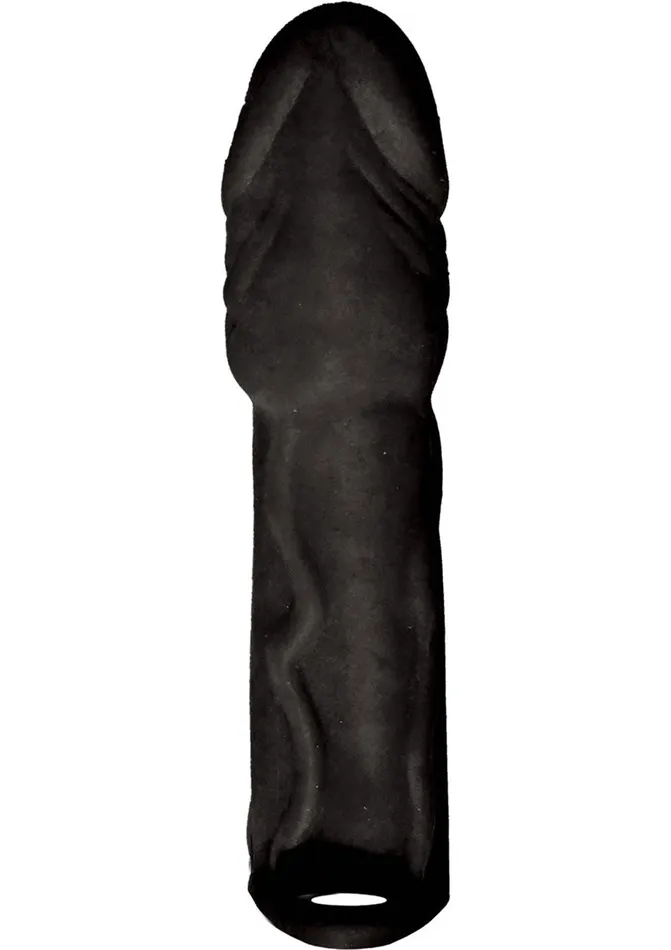 Skinsations Black Diamond Husky Lover Extension Sleeve with Scrotum Strap Skinsations Male Sex Toys