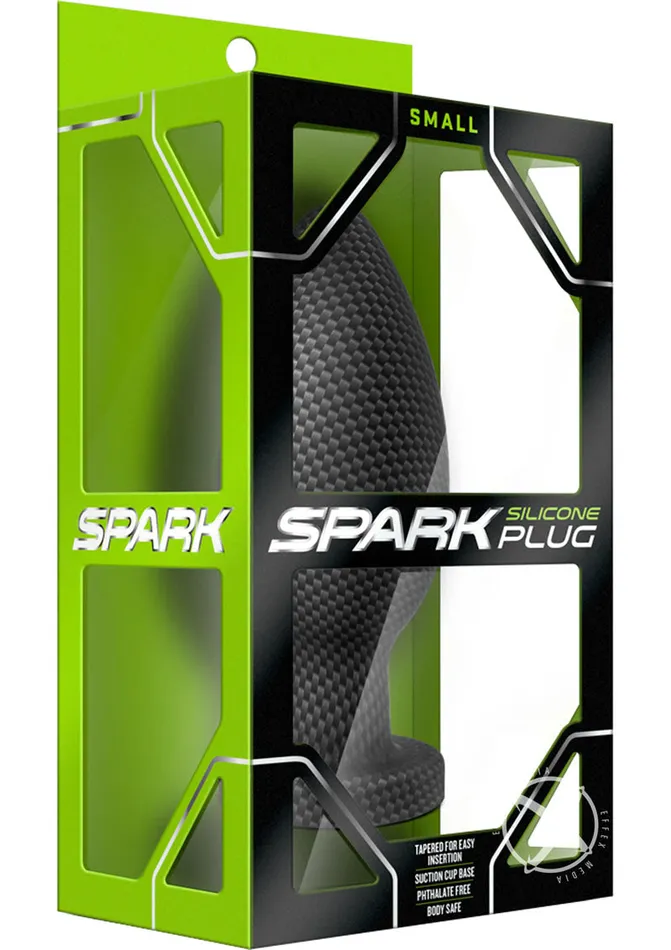 Spark Silicone Butt Plug Small Carbon Fiber Spark Anal