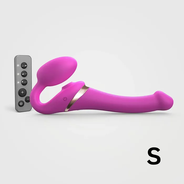 StrapOnMe MultiOrgasm Small Bendable StrapOn Fuchsia StrapOnMe Female Sex Toys