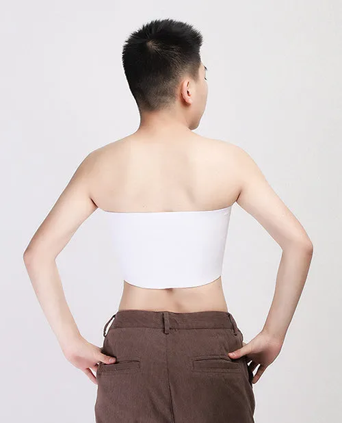 Thank Me Now INC Gender Fluid Strapless Chest Compression Binder XXL White Anal