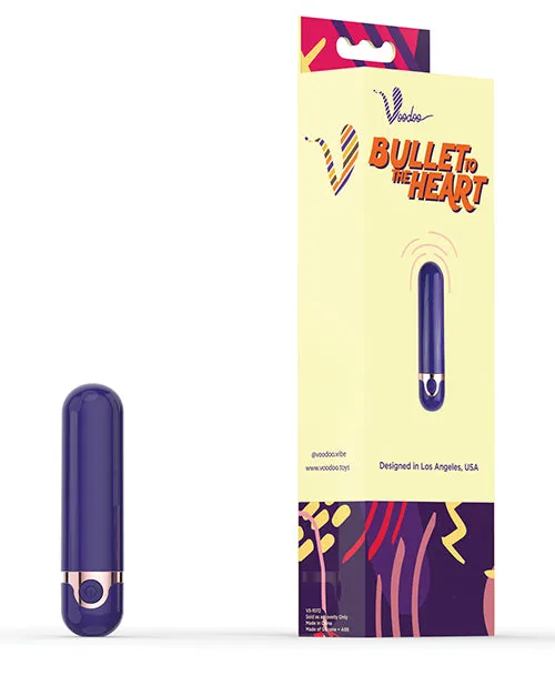 Thank Me Now INC Vibrators Voodoo Bullet To The Heart Bullet Purple