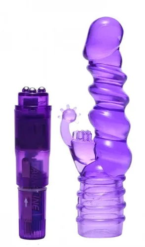 Trinity Vibes Royal Rocket Ribbed Rabbit Vive Trinity Vibes Vibrators