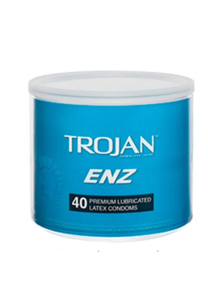 Trojan Vibrators Trojan Enz 40 Premium Lubricated Latex Condoms