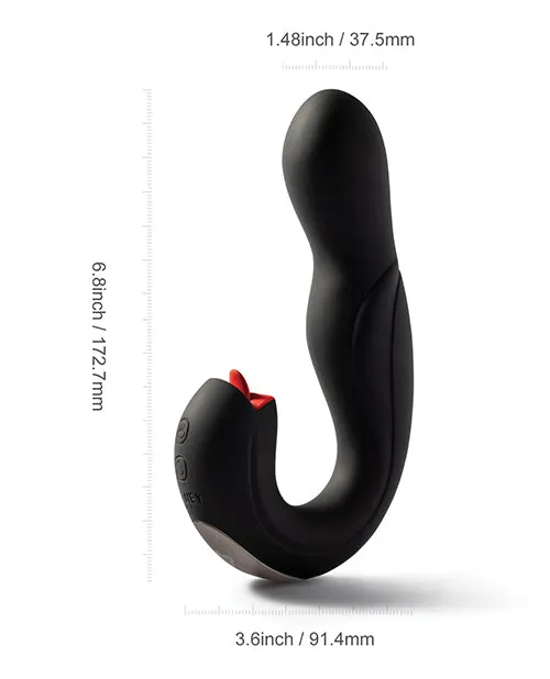 Uc Global Trade INChoney Play B Vibrators Joi Pro Rotating Gspot Clit Licking Vibe Black