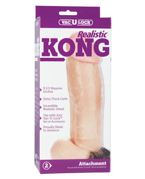 VacULock Kong Realistic White Doc Johnson Dildos