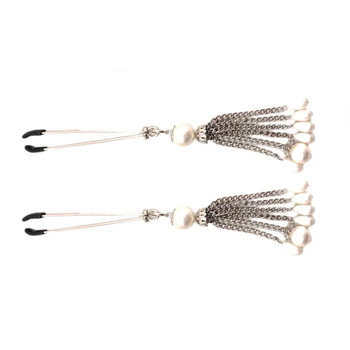 Vibrators Bijoux de Nip Pearl Tassels Bijoux de Nip